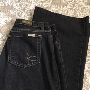 David Kahn wide leg black jeans